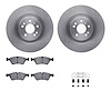 6312-63132 Brake Rotors with 3000-Series Ceramic Brake Pads Kit with Hardware, 2006-2012 Mercedes-Benz, Position: Front - image 1