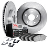 6312-63163 Brake Rotors with 3000-Series Ceramic Brake Pads Kit with Hardware, 2015-2017 Mercedes-Benz, Position: Front - image 1