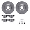 6312-63192 Brake Rotors with 3000-Series Ceramic Brake Pads Kit with Hardware, Fits Select Mercedes-Benz, Position: Rear - image 1