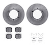 6312-67010 Brake Rotors with 3000-Series Ceramic Brake Pads Kit with Hardware, 1980-1982 Infiniti/Nissan, Position: Front - image 1