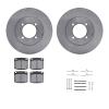 6312-67012 Brake Rotors with 3000-Series Ceramic Brake Pads Kit with Hardware, 1975-1982 Infiniti/Nissan, Position: Front - image 1