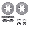 6312-67022 Brake Rotors with 3000-Series Ceramic Brake Pads Kit with Hardware, 1982-1985 Infiniti/Nissan, Position: Front - image 1