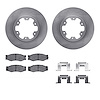 6312-67023 Brake Rotors with 3000-Series Ceramic Brake Pads Kit with Hardware, 1983-1985 Infiniti/Nissan, Position: Front - image 1