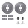 6312-67040 Brake Rotors with 3000-Series Ceramic Brake Pads Kit with Hardware, 1984-1984 Infiniti/Nissan, Position: Front - image 1