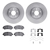 6312-67115 Brake Rotors with 3000-Series Ceramic Brake Pads Kit with Hardware, 2009-2021 Infiniti/Nissan, Position: Front - image 1