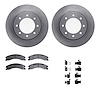 6312-67120 Brake Rotors with 3000-Series Ceramic Brake Pads Kit with Hardware, 2012-2021 Infiniti/Nissan, Position: Front - image 1