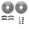 6312-67121 Brake Rotors with 3000-Series Ceramic Brake Pads Kit with Hardware, Fits Select Infiniti/Nissan, Position: Front - image 1