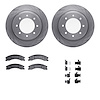 6312-67122 Brake Rotors with 3000-Series Ceramic Brake Pads Kit with Hardware, 2012-2021 Infiniti/Nissan, Position: Rear - image 1