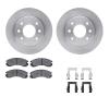 6312-72041 Brake Rotors with 3000-Series Ceramic Brake Pads Kit with Hardware, 1998-1998 Mitsubishi, Position: Front - image 1