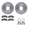 6312-72044 Brake Rotors with 3000-Series Ceramic Brake Pads Kit with Hardware, 1998-2004 Mitsubishi, Position: Front - image 1