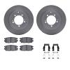 6312-72053 Brake Rotors with 3000-Series Ceramic Brake Pads Kit with Hardware, 1994-1994 Mopar, Position: Rear - image 1