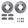 6312-72059 Brake Rotors with 3000-Series Ceramic Brake Pads Kit with Hardware, 1992-1992 Mitsubishi, Position: Front - image 1