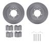 6312-72064 Brake Rotors with 3000-Series Ceramic Brake Pads Kit with Hardware, 1993-1999 Multiple Makes/Models, Position: Rear - image 1