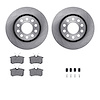 6312-73022 Brake Rotors with 3000-Series Ceramic Brake Pads Kit with Hardware, 2004-2005 Audi/Volkswagen, Position: Rear - image 1