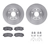 6312-75001 Brake Rotors with 3000-Series Ceramic Brake Pads Kit with Hardware, 1990-1990 Lexus/Toyota/Scion, Position: Front - image 1