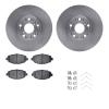 6312-75005 Brake Rotors with 3000-Series Ceramic Brake Pads Kit with Hardware, 1992-2000 Lexus/Toyota/Scion, Position: Front - image 1