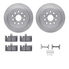 6312-75014 Brake Rotors with 3000-Series Ceramic Brake Pads Kit with Hardware, 2001-2006 Lexus/Toyota/Scion, Position: Rear - image 1
