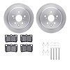 6312-75017 Brake Rotors with 3000-Series Ceramic Brake Pads Kit with Hardware, 2006-2013 Lexus/Toyota/Scion, Position: Rear - image 1