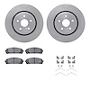 6312-75029 Brake Rotors with 3000-Series Ceramic Brake Pads Kit with Hardware, Fits Select Lexus/Toyota/Scion, Position: Front - image 1