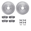 6312-75032 Brake Rotors with 3000-Series Ceramic Brake Pads Kit with Hardware, 2014-2015 Lexus/Toyota/Scion, Position: Rear - image 1