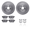 6312-75035 Brake Rotors with 3000-Series Ceramic Brake Pads Kit with Hardware, 2011-2017 Lexus/Toyota/Scion, Position: Rear - image 1