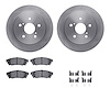6312-75036 Brake Rotors with 3000-Series Ceramic Brake Pads Kit with Hardware, 2015-2021 Lexus/Toyota/Scion, Position: Rear - image 1