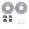 6312-76006 Brake Rotors with 3000-Series Ceramic Brake Pads Kit with Hardware, 1975-1983 Lexus/Toyota/Scion, Position: Front - image 1
