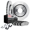 6312-76008 Brake Rotors with 3000-Series Ceramic Brake Pads Kit with Hardware, 1981-1989 Lexus/Toyota/Scion, Position: Front - image 2