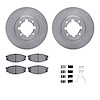 6312-76024 Brake Rotors with 3000-Series Ceramic Brake Pads Kit with Hardware, 1983-1984 Lexus/Toyota/Scion, Position: Front - image 1