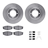 6312-76025 Brake Rotors with 3000-Series Ceramic Brake Pads Kit with Hardware, 1984-1987 Lexus/Toyota/Scion, Position: Front - image 1