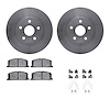 6312-76034 Brake Rotors with 3000-Series Ceramic Brake Pads Kit with Hardware, 1986-1989 Lexus/Toyota/Scion, Position: Front - image 1