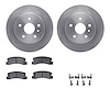 6312-76063 Brake Rotors with 3000-Series Ceramic Brake Pads Kit with Hardware, 1999-2003 Lexus/Toyota/Scion, Position: Rear - image 1