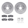 6312-76079 Brake Rotors with 3000-Series Ceramic Brake Pads Kit with Hardware, 1992-1996 Lexus/Toyota/Scion, Position: Front - image 1