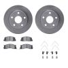 6312-76084 Brake Rotors with 3000-Series Ceramic Brake Pads Kit with Hardware, 1991-1994 Lexus/Toyota/Scion, Position: Front - image 1