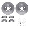 6312-76085 Brake Rotors with 3000-Series Ceramic Brake Pads Kit with Hardware, 1991-1996 Lexus/Toyota/Scion, Position: Front - image 1