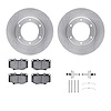 6312-76088 Brake Rotors with 3000-Series Ceramic Brake Pads Kit with Hardware, 1990-1992 Lexus/Toyota/Scion, Position: Front - image 1