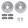 6312-76092 Brake Rotors with 3000-Series Ceramic Brake Pads Kit with Hardware, 1994-1997 Lexus/Toyota/Scion, Position: Front - image 1