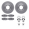 6312-76096 Brake Rotors with 3000-Series Ceramic Brake Pads Kit with Hardware, 1993-1998 Lexus/Toyota/Scion, Position: Front - image 1