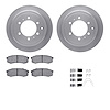 6312-76098 Brake Rotors with 3000-Series Ceramic Brake Pads Kit with Hardware, 1993-1997 Lexus/Toyota/Scion, Position: Rear - image 1
