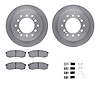 6312-76099 Brake Rotors with 3000-Series Ceramic Brake Pads Kit with Hardware, 2001-2009 Lexus/Toyota/Scion, Position: Rear - image 1