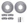 6312-76100 Brake Rotors with 3000-Series Ceramic Brake Pads Kit with Hardware, Fits Select Lexus/Toyota/Scion, Position: Rear - image 1