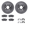 6312-76127 Brake Rotors with 3000-Series Ceramic Brake Pads Kit with Hardware, 2000-2000 Lexus/Toyota/Scion, Position: Front - image 1