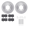 6312-76145 Brake Rotors with 3000-Series Ceramic Brake Pads Kit with Hardware, 2000-2007 Lexus/Toyota/Scion, Position: Front - image 1