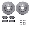 6312-76157 Brake Rotors with 3000-Series Ceramic Brake Pads Kit with Hardware, 2008-2019 Multiple Makes/Models, Position: Front - image 1
