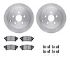 6312-76166 Brake Rotors with 3000-Series Ceramic Brake Pads Kit with Hardware, 2012-2020 Lexus/Toyota/Scion, Position: Rear - image 1