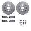 6312-76176 Brake Rotors with 3000-Series Ceramic Brake Pads Kit with Hardware, 2012-2018 Lexus/Toyota/Scion, Position: Front - image 1