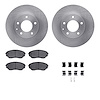 6312-80034 Brake Rotors with 3000-Series Ceramic Brake Pads Kit with Hardware, 2000-2006 Ford/Lincoln/Mercury/Mazda, Position: F - image 1