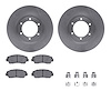 6312-80039 Brake Rotors with 3000-Series Ceramic Brake Pads Kit with Hardware, 1986-1993 Ford/Lincoln/Mercury/Mazda, Position: F - image 1
