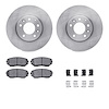6312-80066 Brake Rotors with 3000-Series Ceramic Brake Pads Kit with Hardware, 2007-2012 Ford/Lincoln/Mercury/Mazda, Position: F - image 1