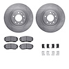 6312-80067 Brake Rotors with 3000-Series Ceramic Brake Pads Kit with Hardware, 2007-2015 Ford/Lincoln/Mercury/Mazda, Position: F - image 1